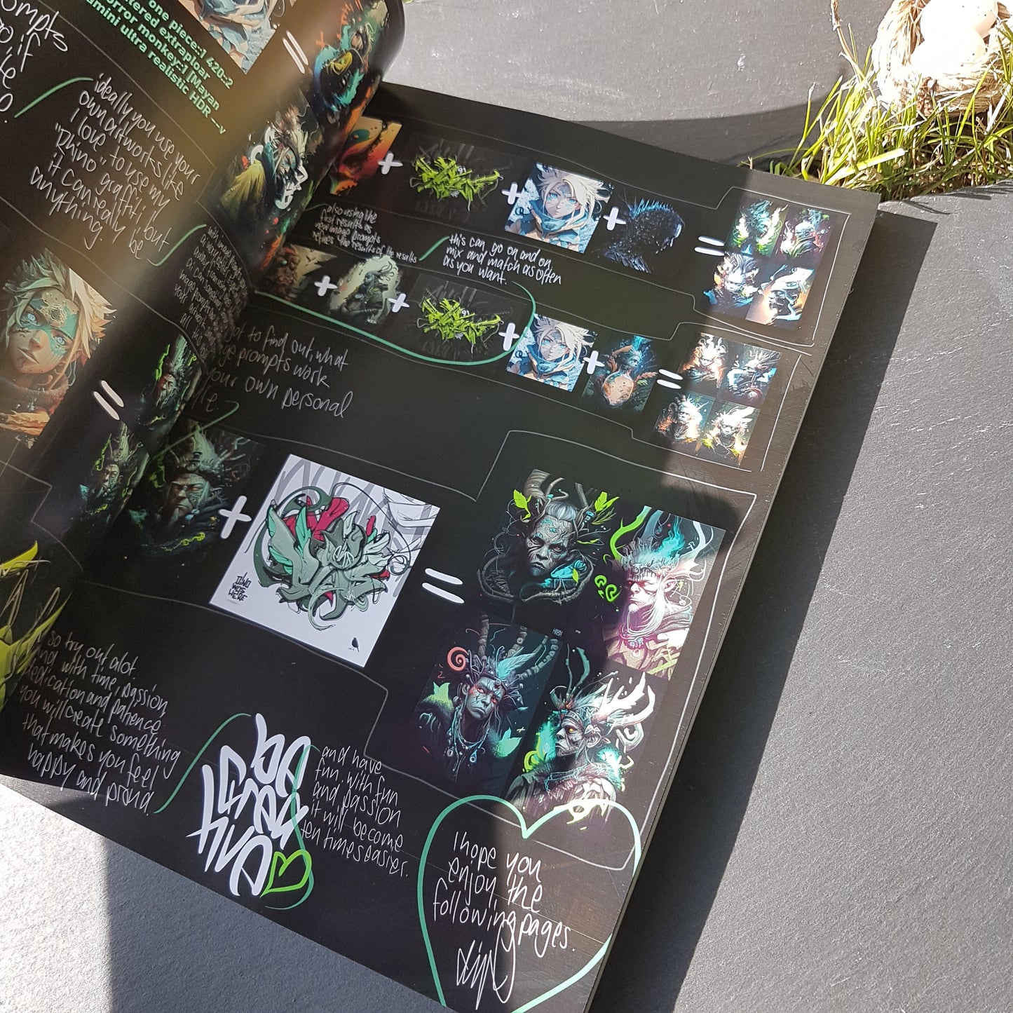 Artbook - ai project: Anime ninja/princess mix - 152 pages