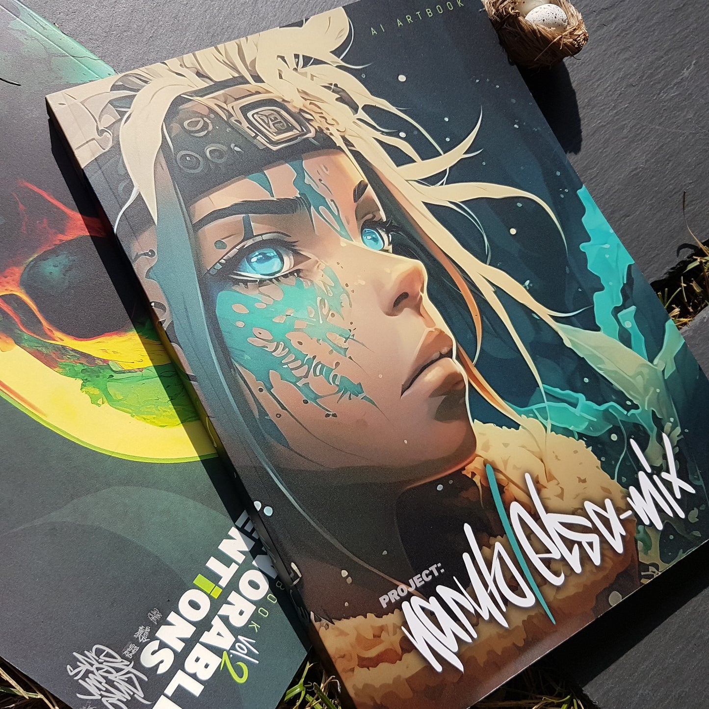 Artbook - ai project: Anime ninja/princess mix - 152 pages