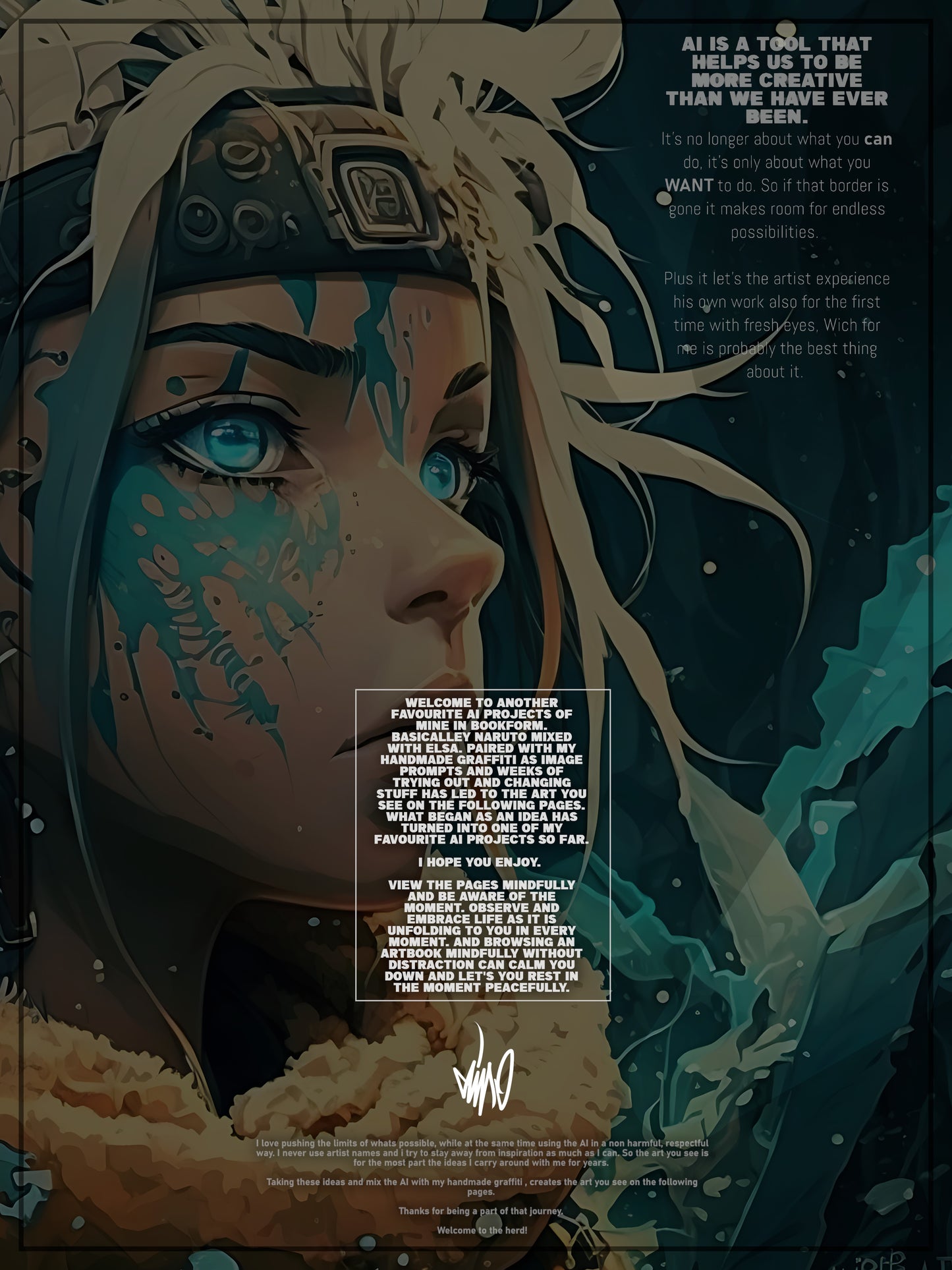 DDD - Digital Artbook preview "anime ninja/princess-mix" First 20 pages.