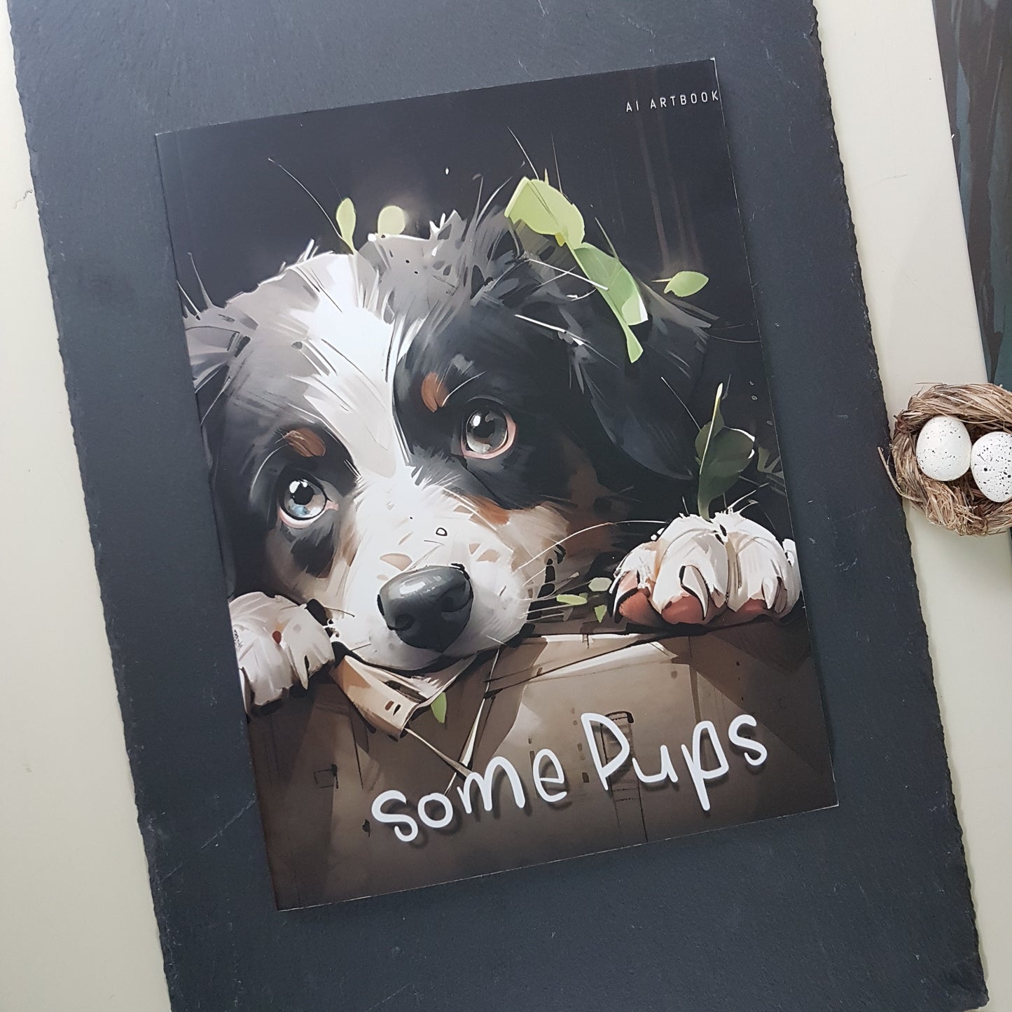 Some Pups" Softcover Photo Book - AI Artbook - dog art masterpieces - cuteness overload