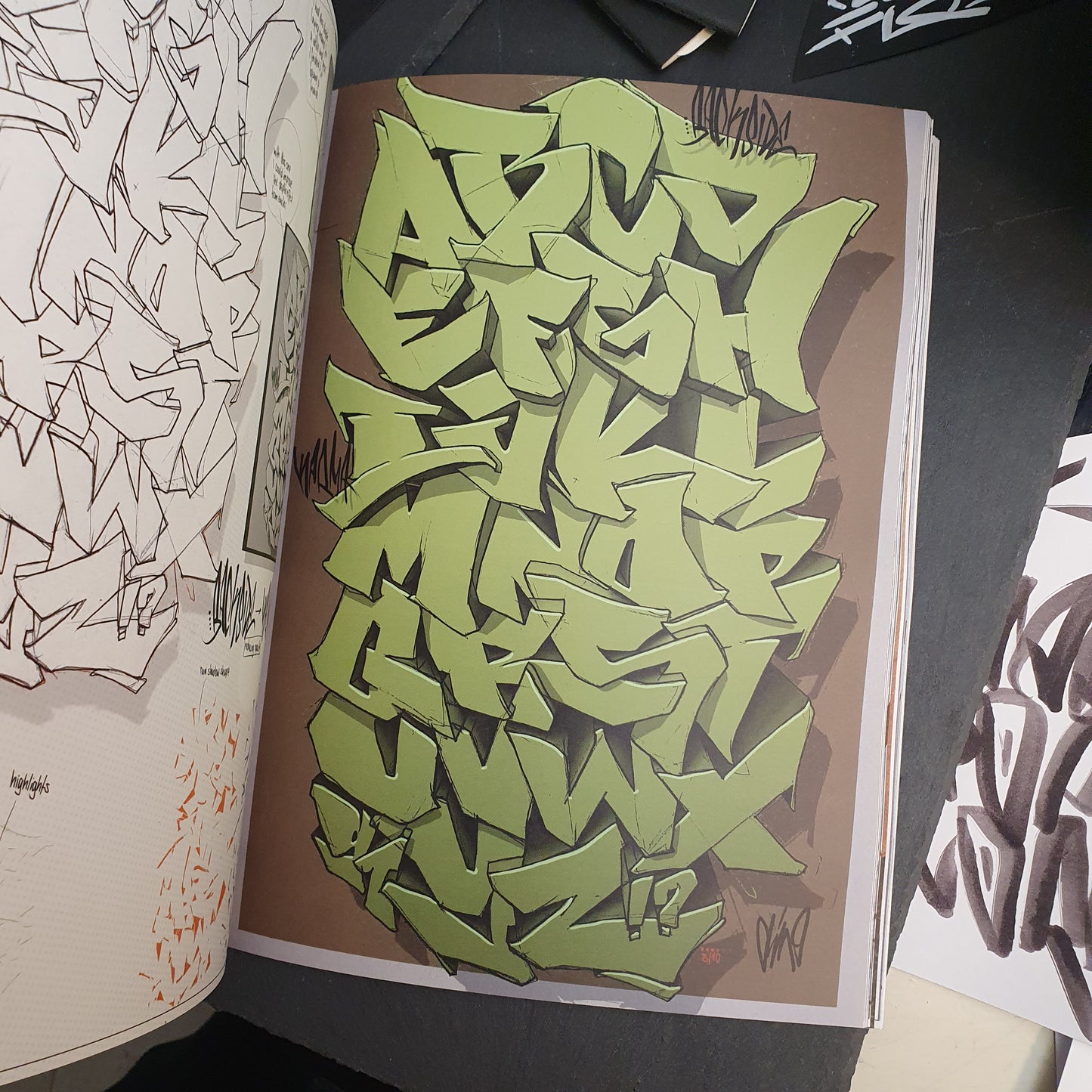 Some letters 2 - 120 pages +bonus / Letter studies and raw practice artbook.